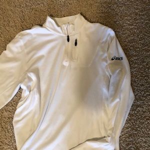 white quarter zip